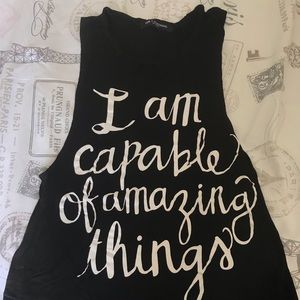 One Clothing Black Muscle Tee